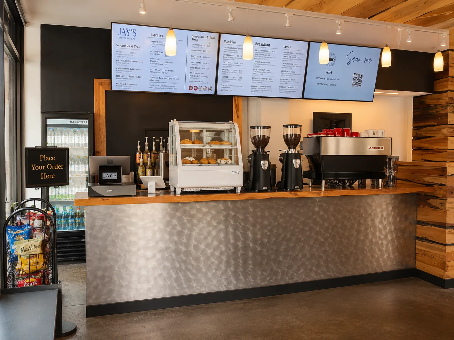 Downtown Jay’s counter
