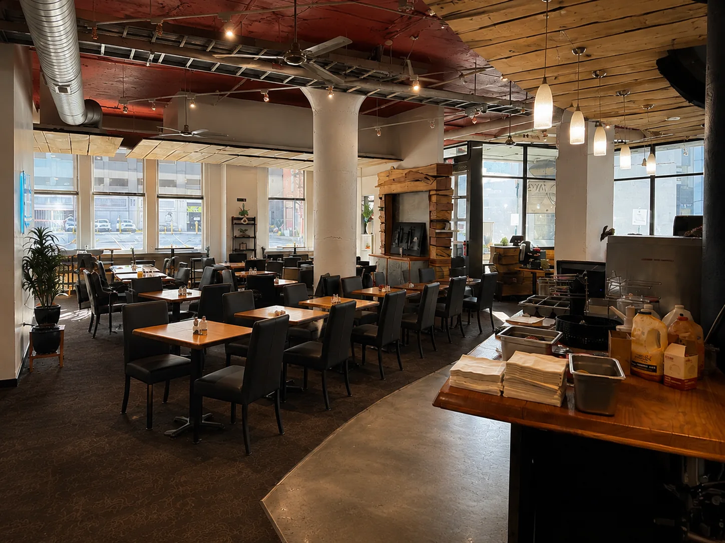 Downtown Jay’s dining room