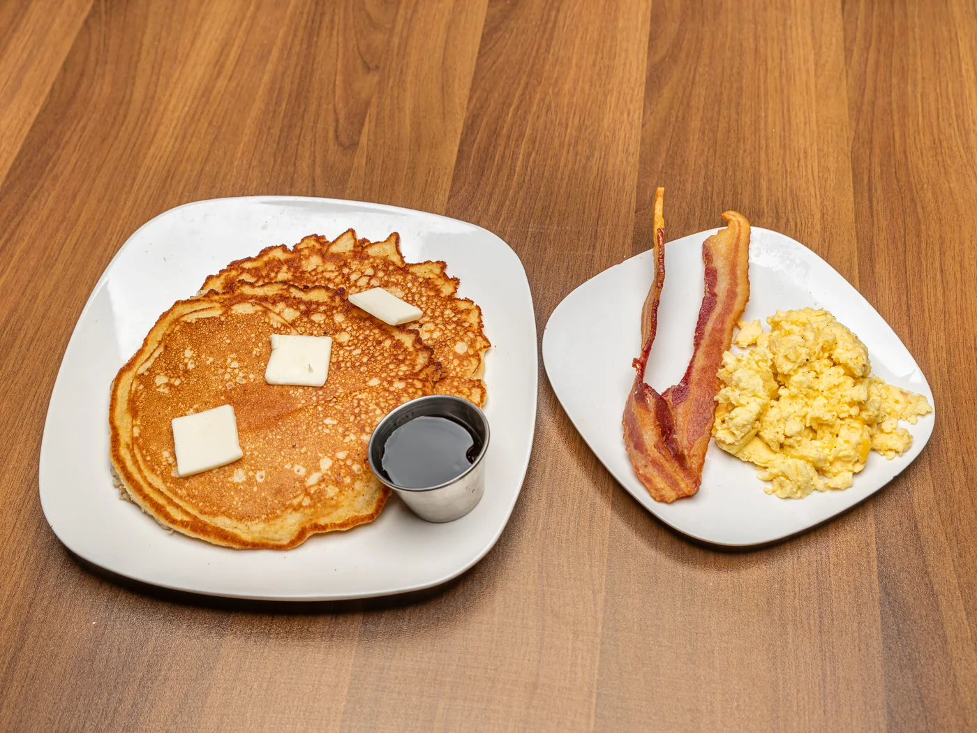 Jay’s pancake breakfast plate at the Millington location